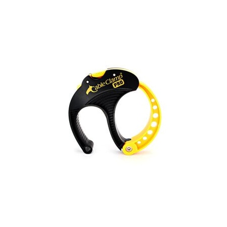 Cable Wholesale Cable Clamp, Polycarbonate/ABS, 3 in Bundle Dia., Black, Yellow, 7 PK 30CA-72807